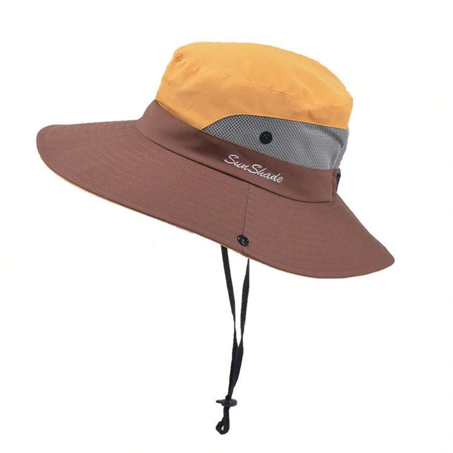 Unisex Sun Protection Bucket Hat Outdoor Quick Dry Summer Beach Anti-UV Cap