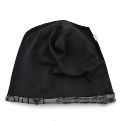 Letter Print Beanie Hats for Women Men Vintage Distressed Cracked Design ​wastel