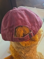 Christian Grateful Letter Print Ball Cap Distressed Wash Rose