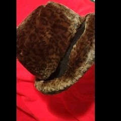NWOT Vtg Women’s Ben Berger Fur Bucket Hat Luxury Collection Warm Cozy Lined