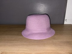 C.C Women’s Purple Bucket Hat w/ Large Mesh Flower Accent One Size Summer