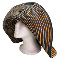 FILIPPO CATARZI Women’s Summer Floppy Hat Wide Brim Italy Paper/Polyester OSFA