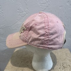 Rare True Religion Distressed Pink Strapback Trucker Baseball Cap Hat Horseshoe
