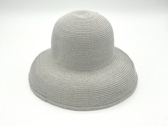 BETMAR New York Women’s Cloche Bucket Hat Paper Wide Brim Beach Floppy 21.5” In