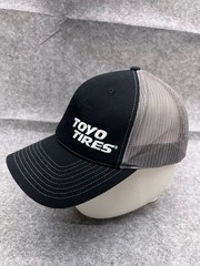 Toyo Tires Hat Cap Snap Back Adult One Size Black Gray Cotton Polyester Trucker