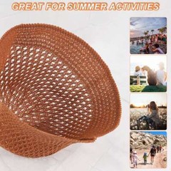 Winter Autumn Fashion Crochet Bucket Hat Women’s Girls Warm Soft Knitted Hat