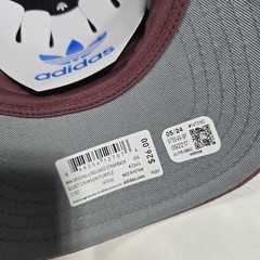 adidas Women 100% Cotton Relaxed Strap Back Hat Cap Quiet Crimson Purple Nwt