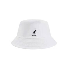 New Casual Kangol Washed Bucket Hat Men Women Cotton Flat Top Hats Headwear