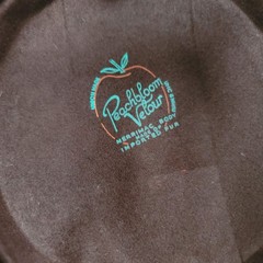 Vintage BROWN ribbon bow Peachbloom Velour Union Made Imported fur Net Veil Hat
