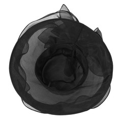 Women’s Organza Wide Brim Derby Hat Elegant Sun Hat for Banquets Weddings Church
