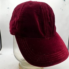 Hat GAP Velvet Baseball cap. Sz SM. Burgundy. polyester. Adjustable