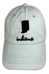 State Of Indiana Logo Hat Cap Strap-back Mint Green Home Free Brand Women’s Hat