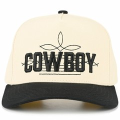 C.C Women COWBOY Western Embroidered Letter Cotton Two Tone Trucker Baseball Cap