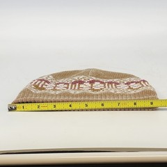 Women’s Knit Beanie Hat Beige Pink White Acrylic Winter Cap Size S Soft China