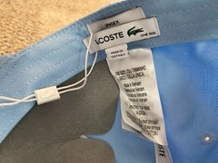 Lacoste Cap Hat Adjustable Cotton Twill Light Blue Men’s Women’s Unisex One Size
