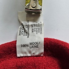 Parkhurst Women’s 100% Wool Brimmed Hat Red Made in Canada Winter Cottagecore