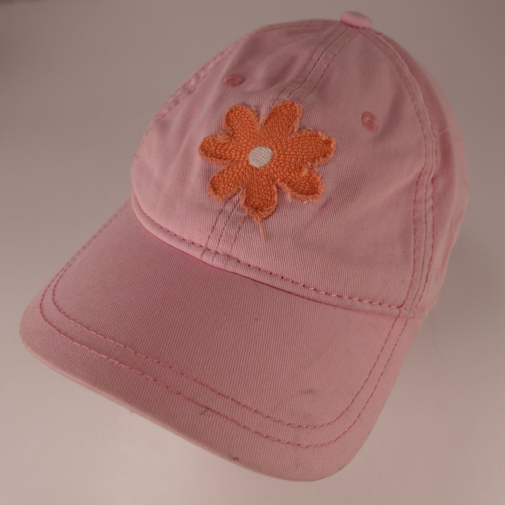 PINK TWILL Women’s Pink Orange Cotton Baseball Cap Floral OS Adjustable