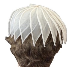 Petal Hat Woman’s Fascinator Organza Petal Hair-Do Elegant Simple Wedding Party