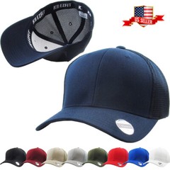 Stretch Fit Baseball Cap Spandex Band Cotton Twill Fitted Hat
