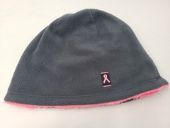 Women Under Armour Breast Cancer Awareness BCA Beanie Winter Hat Cap Gray Pink
