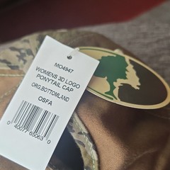 Mossy Oak Women’s Ponytail Baseball Cap Camo Brown Adjustable Embroidered One