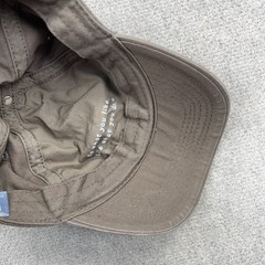 Life Is Good Hat Cap Strap Back Ladies Womens Tan Khaki Twill Spellout Flower