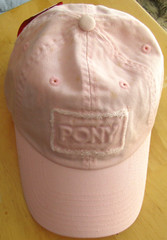 Vtg Pink PONY Adjustable Women’s Baseball Cap Hat Cotton RN111733 Cotton Twill