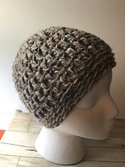 Handmade Luxury Hat Crochet Knit Cozy Beanie SOFT Brown Women’s Teens