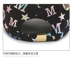 Men Women M Letter Snapback Trucker Hat Peaked Leisure Baseball Sun Caps Gift