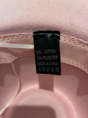 Pink Cowboy Hat Adjustable Buckle Cotton Polyester Western Style
