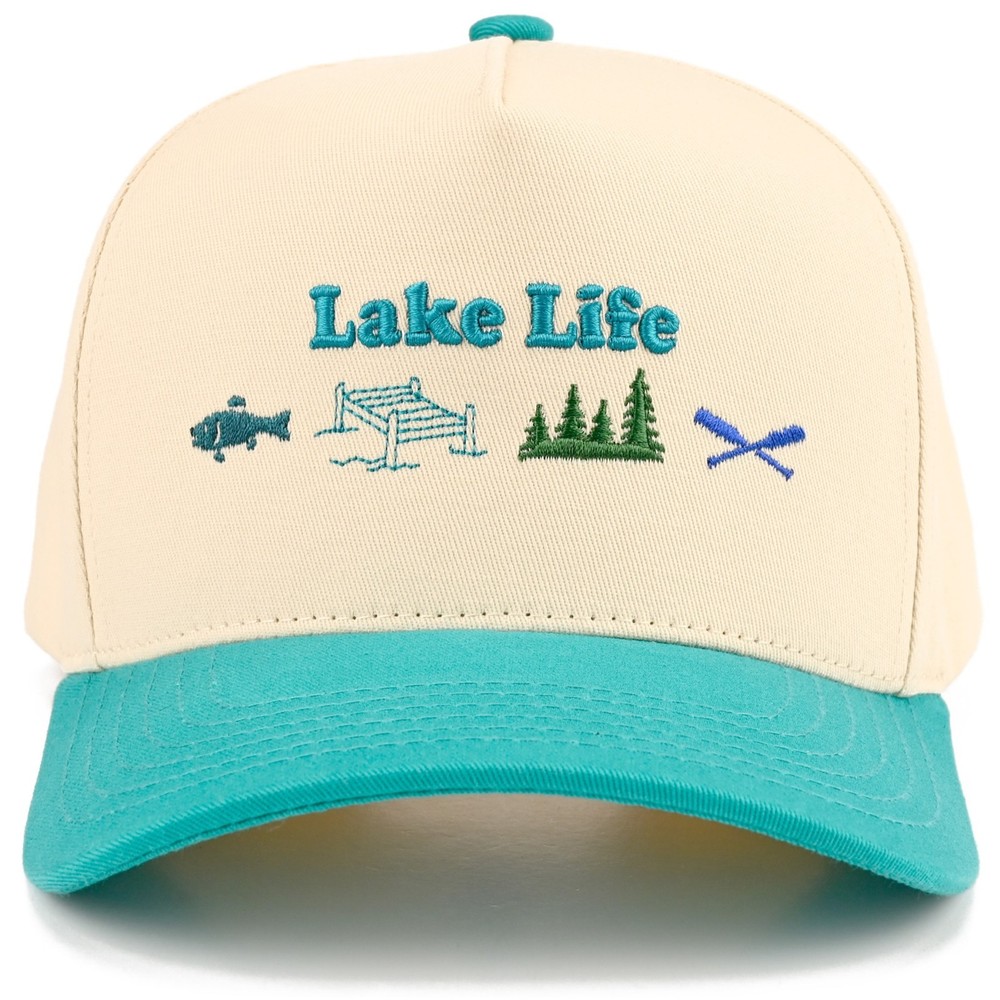 C.C Women LAKE LIFE Letter Embroidered Trucker Snapback Baseball Cap Hat