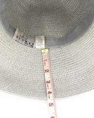 BETMAR New York Women’s Cloche Bucket Hat Paper Wide Brim Beach Floppy 21.5” In