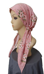 PRE-TIED .Turban hat Cap Chemo Cancer Turban Floral colors