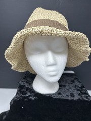 Elegant French Style Sun Beach Straw Hat Ruffle Bowknot Foldable Breathable