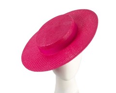 Fuchsia Ladies Boater Hat for Races by Max Alexander 100% Australian Seller