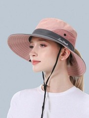Unisex Sun Protection Bucket Hat Outdoor Quick Dry Summer Beach Anti-UV Cap