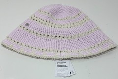 Lululemon Size M/L Cotton Crochet Bucket Hat, Pink Light Ivory