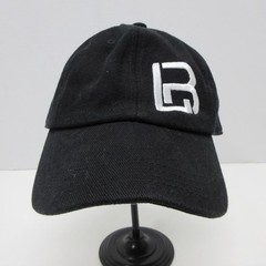 Brandy Melville Hat Cap Strap Back Black Embroidered BM Logo One Size Womens