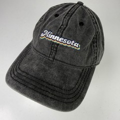 HOME Free Hat Women’s Black OSFM Minnesota Embroidered Dad Cap Adjustable Cotton