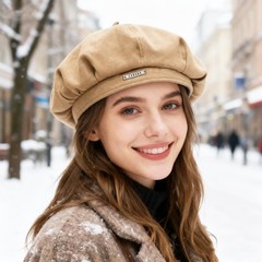 Women’s French Beret Hat – Classic Solid Color Winter Warm Fashion Retro Cap USA