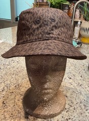 MICHAEL KORS Women’s Sz S/M Bucket Hat Brown Signature MK Logo 29538827C-205 $68
