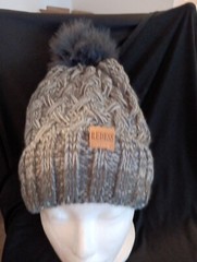 Mixed Color Grey Redess Beanie Hat