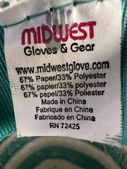 Midwest Green/White Striped Wide Brim Sun Hat One Size Women Paper/Polyester