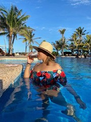 Womens Mens Wide Brim Straw Panama Hat Fedora Summer Beach Sun Hats UPF Straw…