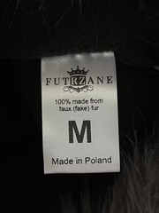 FutrZane Hat Beret Womens Medium Faux Fur Handmade Europe Polyester