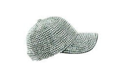Baseball Cap Bling Full Rhinestone Studded Cotton Caps Fashion Hat Adjustable