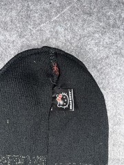 Hello Kitty Hat Beanie Womens One Size Black Knit Embroidered Winter Warm Casual