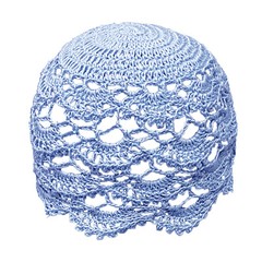 Handmade Crochet Hollow Knitted Lace Flower Hat Headgear Caps Summer Beanie