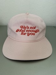 Urban Outfitters He’s Not Good Enough For You Hat Pink