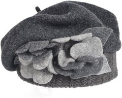 Women’s French Beret 100% Wool Beret Floral Dress Beanie Winter Hat